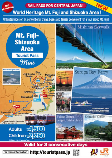 Mt. Fuji-Shizuoka Area Tourist Pass Mini